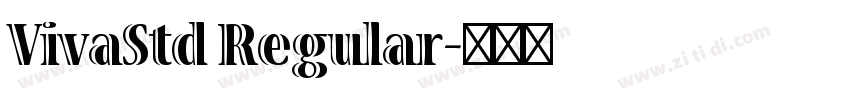 VivaStd Regular字体转换